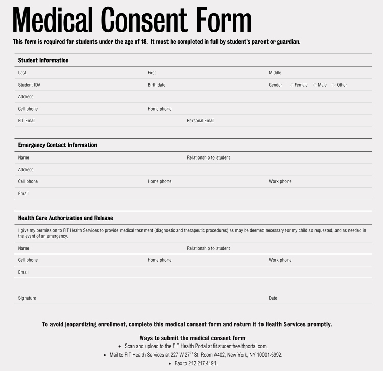 Free Medical Consent form Inspirational Free Medical Consent forms for Minor Child – Word