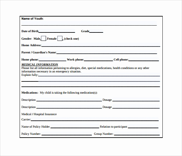 Free Medical Consent form Unique Sample Medical Consent form 13 Free Documents In Pdf