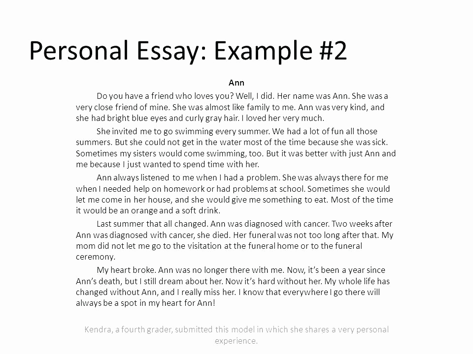 Free Personal Narrative Essay Best Of 18 Essay Examples