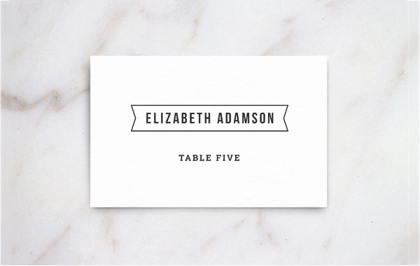 Free Place Card Template Beautiful 5 Printable Place Card Templates &amp; Designs