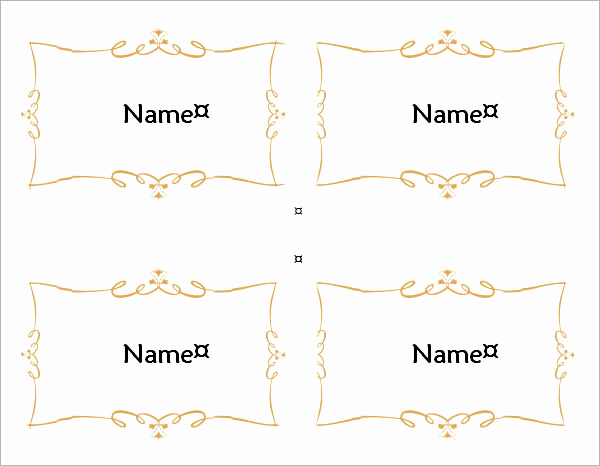 Free Place Card Template Best Of 7 Place Card Templates