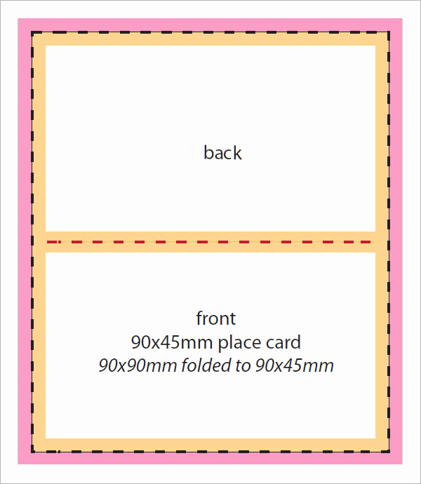 Free Place Card Template Fresh 7 Place Card Templates