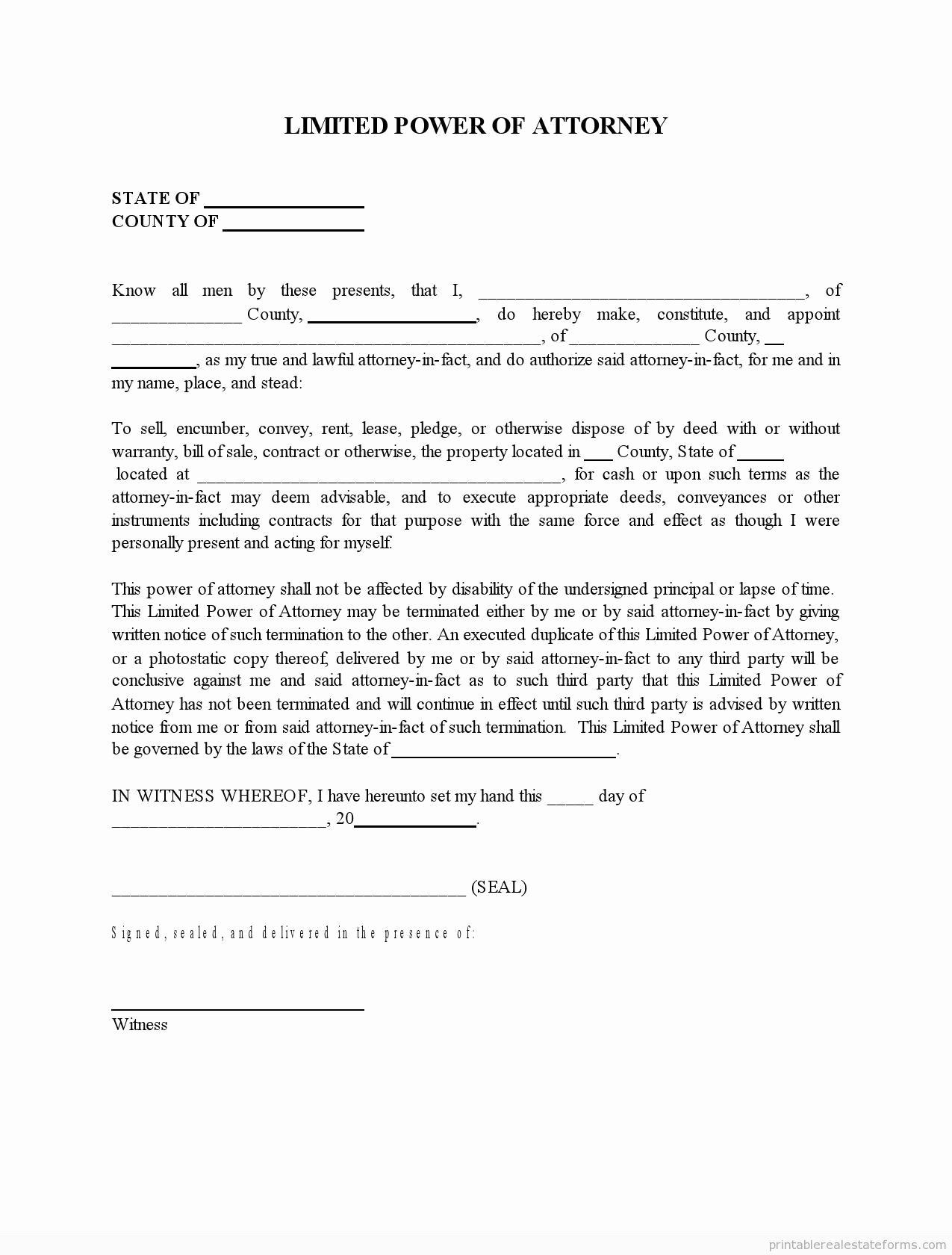 Free Power Of attorney Beautiful Free Printable Power attorney Template form Sample