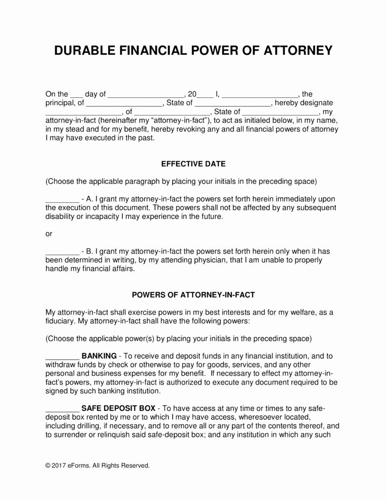 Free Power Of attorney forms Awesome Power attorney Template