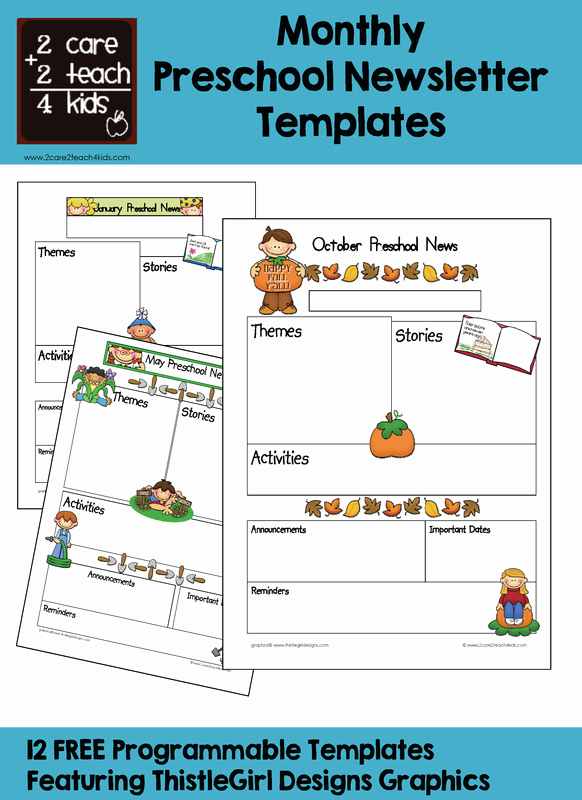 Free Preschool Newsletter Templates Inspirational Free Printable Preschool Newsletter Templates