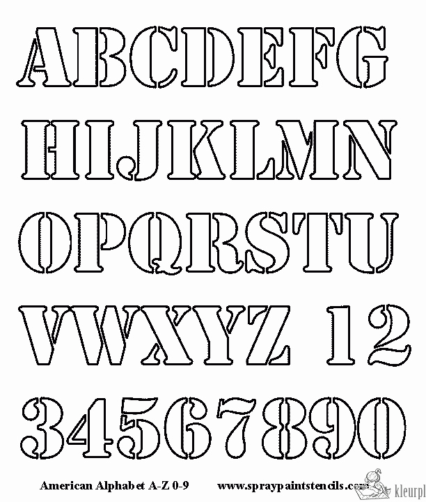 Free Printable Alphabet Stencils Awesome Kleurplaten Letters
