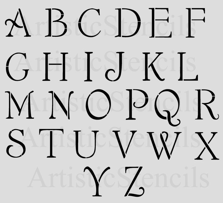 Free Printable Alphabet Stencils Templates Fresh Stencil 3 Inch Decorative All Caps Alphabet No 12 Free Us