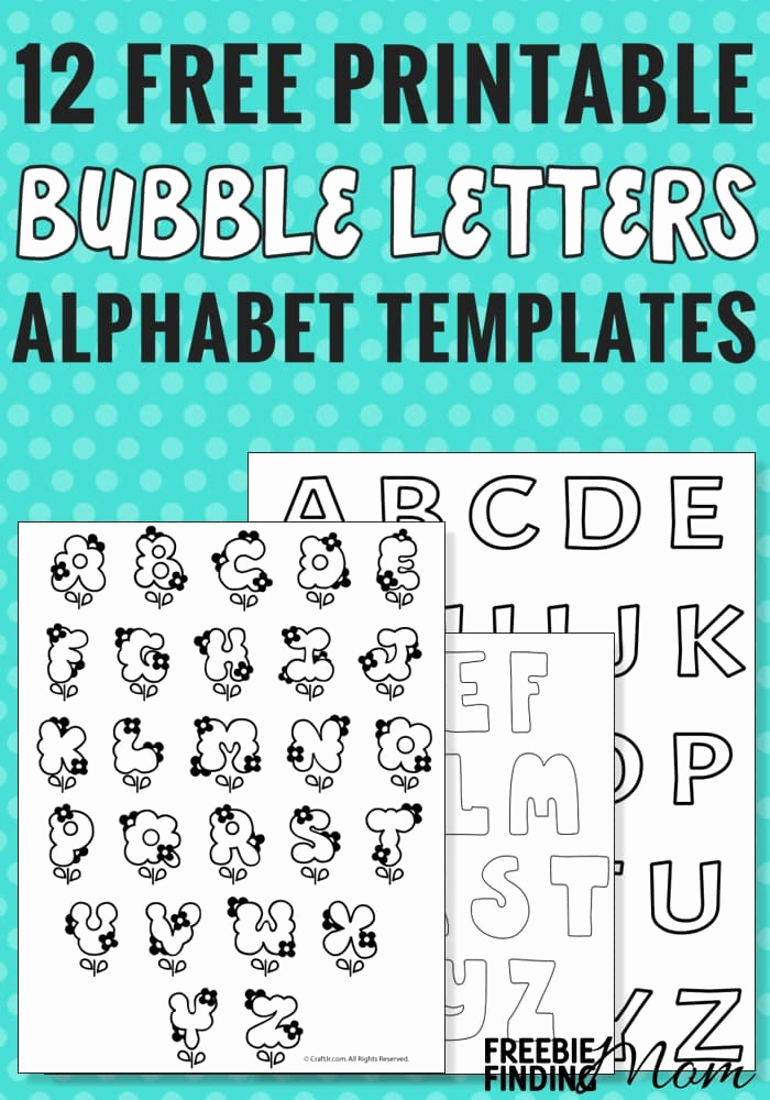 Free Printable Alphabet Templates Beautiful 12 Free Printable Bubble Letters Alphabet Templates