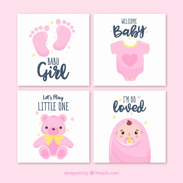 Free Printable Baby Shower Card Beautiful Baby Vectors S and Psd Files