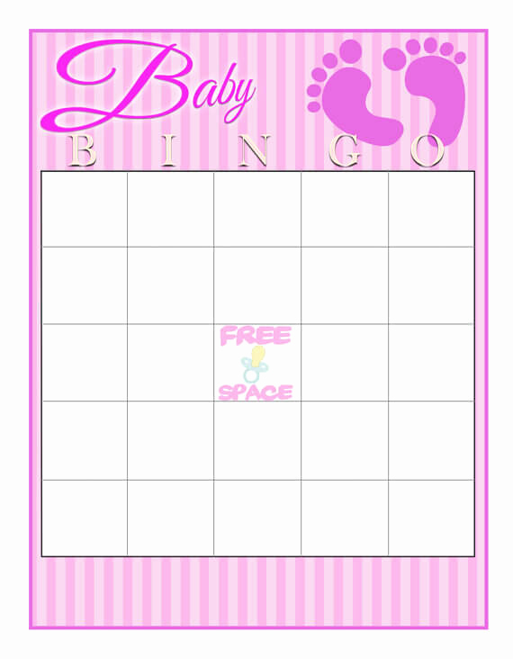 Free Printable Baby Shower Card Lovely Free and Printable Baby Shower Bingo Card