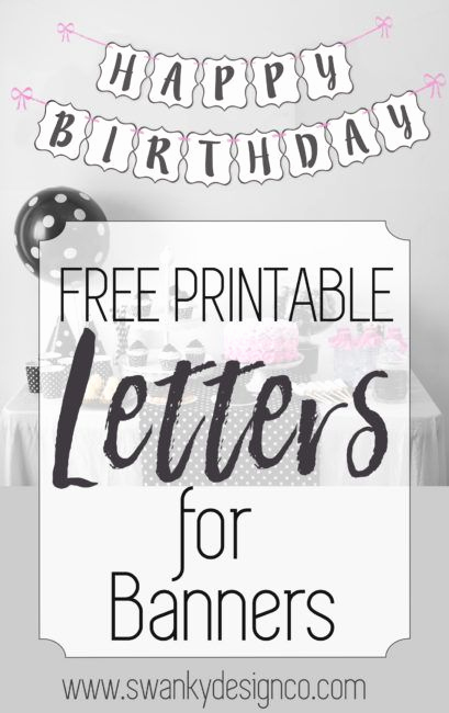 Free Printable Banner Letters Lovely Free Printable Black and White Banner Letters