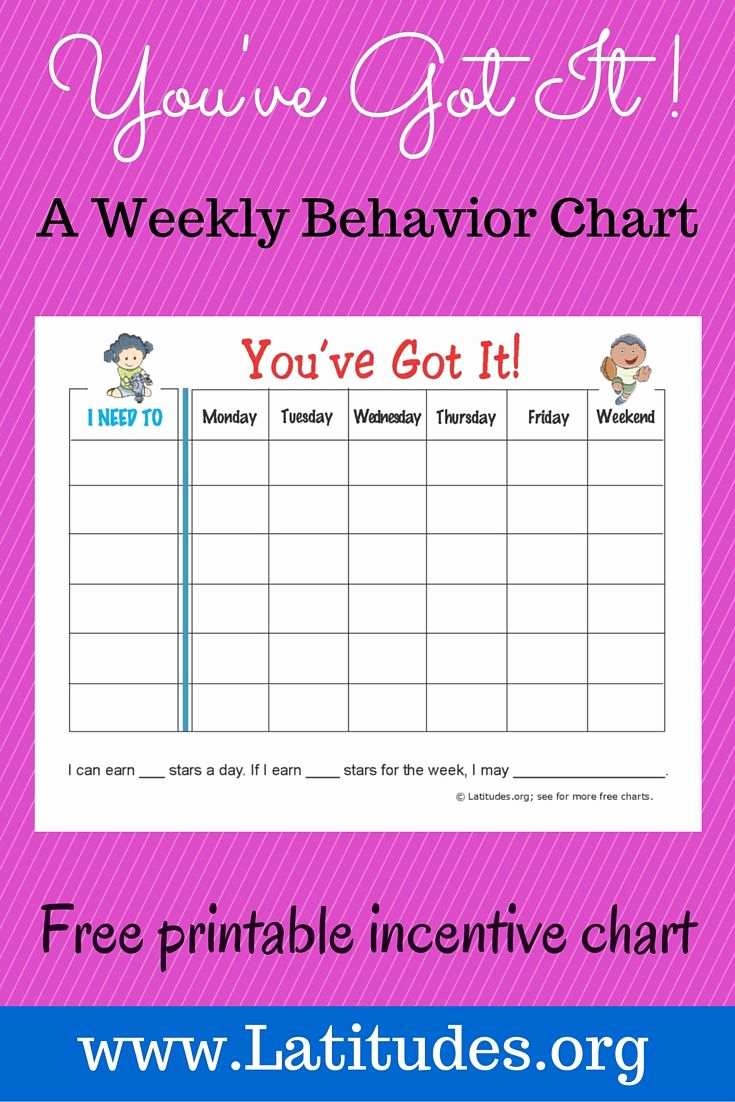 Free Printable Behavior Charts Inspirational 25 Bästa Barnbeteende Idéerna På Pinterest