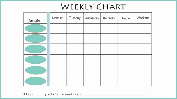 Free Printable Behavior Charts Inspirational Free Printable Weekly Behavior Chart for Teenagers
