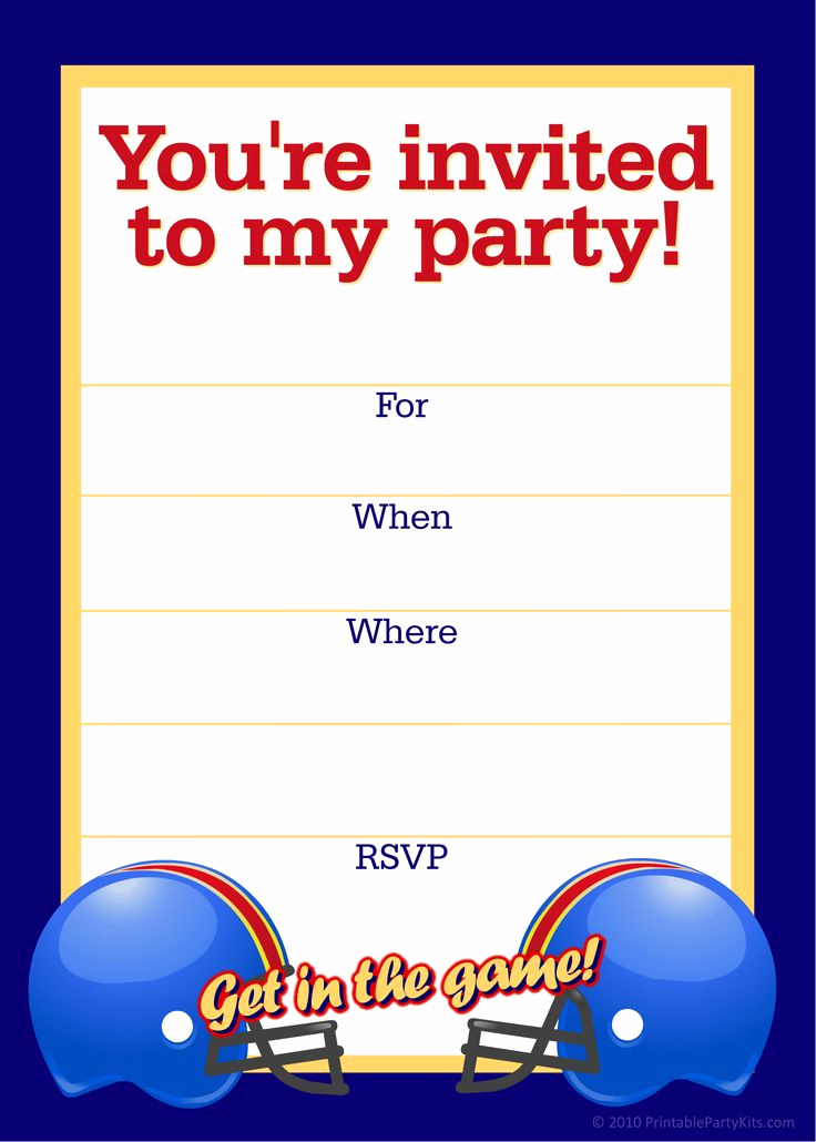 Free Printable Birthday Invitation Templates New Free Printable Sports Birthday Party Invitations Templates
