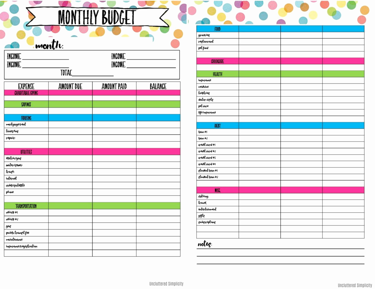 Free Printable Budget Templates Awesome Free Printable Bud Planning Worksheets