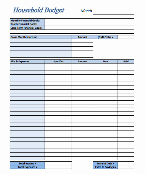 Free Printable Budget Templates Luxury Bud Template 9 Download Free Documents In Word