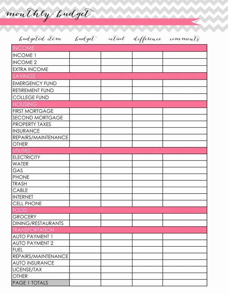 Free Printable Budget Templates Unique Best 20 Monthly Bud Worksheets Ideas On Pinterest