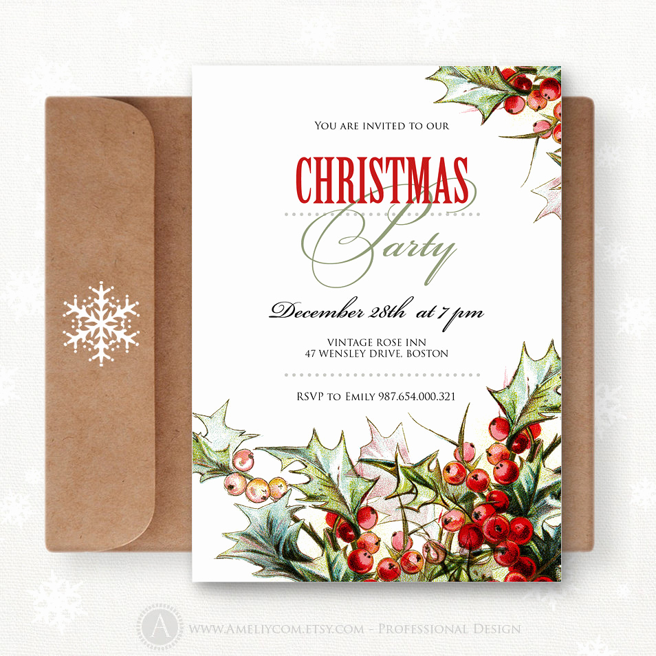 Free Printable Christmas Invitations New Printable Christmas Invitations Editable Invites Xmas Party