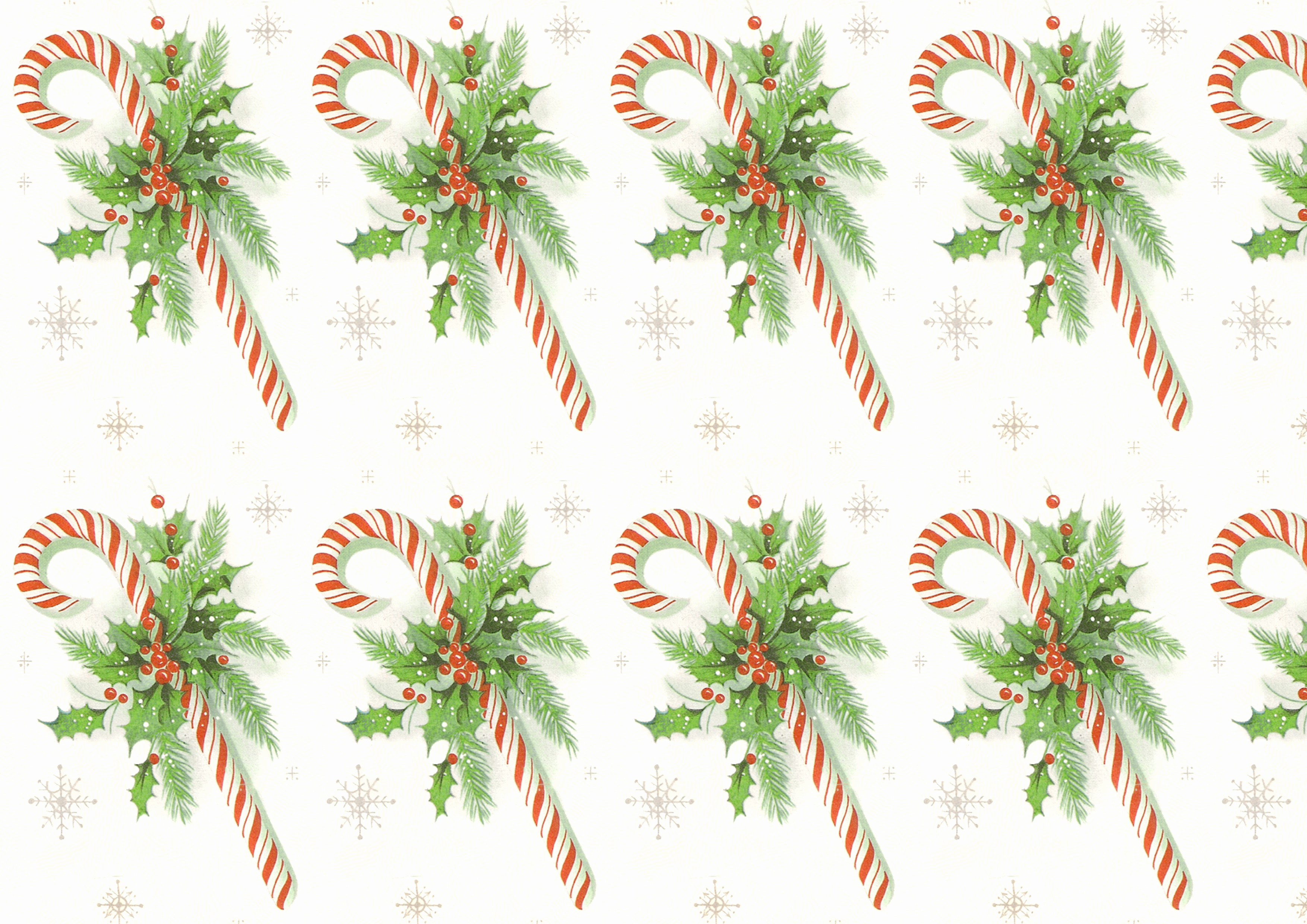 Free Printable Christmas Paper Lovely Retro Candy Cane – Seamless Tile and Printable Papers