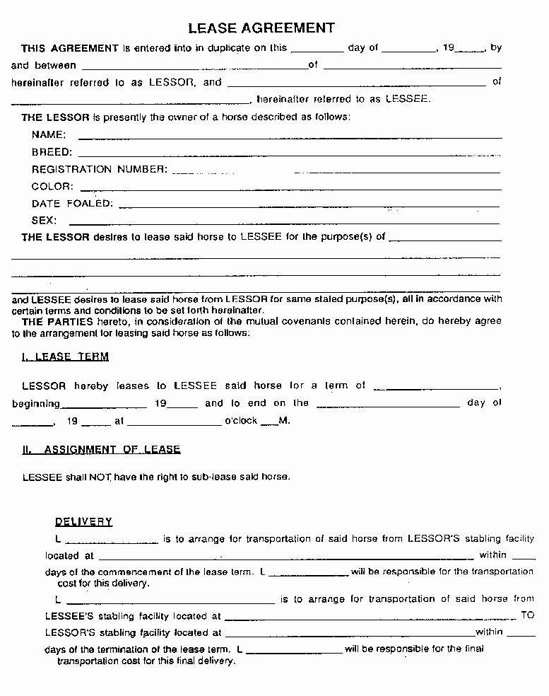 Free Printable Commercial Lease Agreement Awesome Free Lease Agreement Template