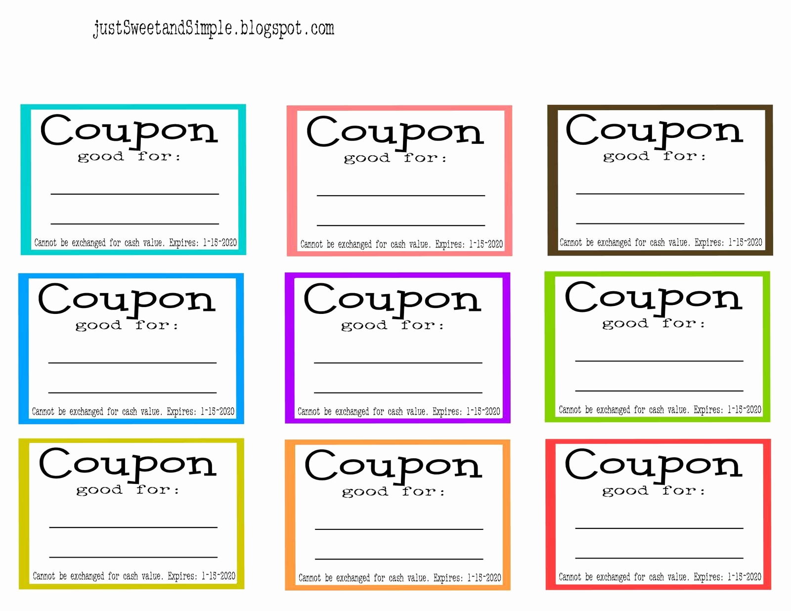 Free Printable Coupon Templates New Chores and Cleaning Ideas for Kids