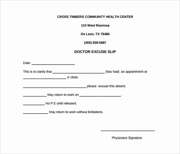 Free Printable Doctors Excuse Fresh 35 Doctors Note Templates Word Pdf Apple Pages