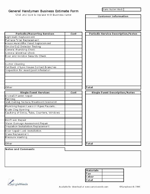 Free Printable Estimate forms Best Of 12 Best Proposal Images On Pinterest