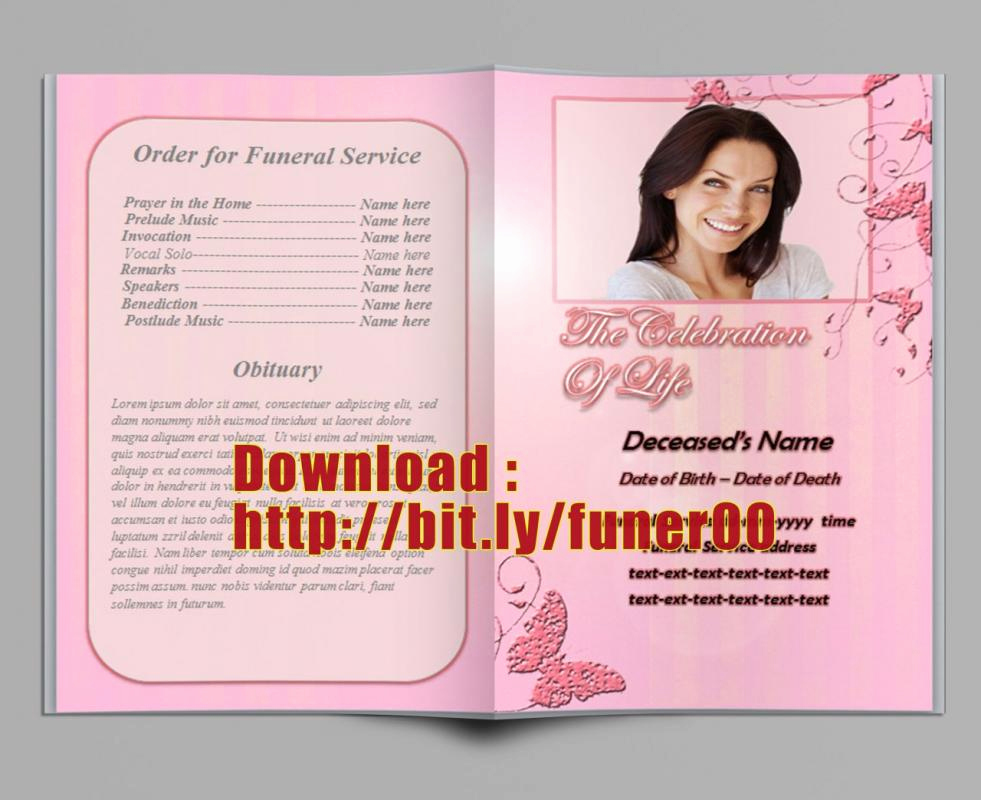 Free Printable Funeral Program Template Awesome Free Editable Funeral Program Template