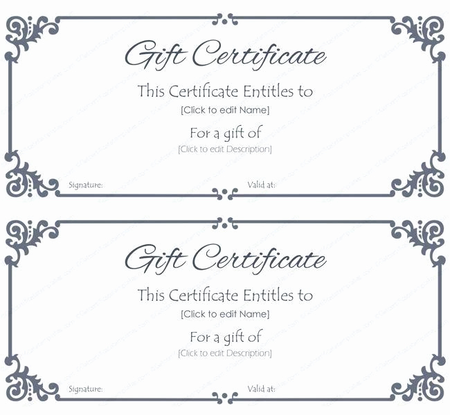 Free Printable Gift Certificate Templates Lovely 15 Free Printable T Certificate Template