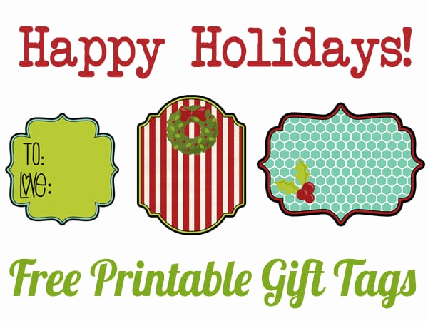 Free Printable Gift Tags Personalized Best Of Free Printable Holiday Gift Tags Happiness is Homemade
