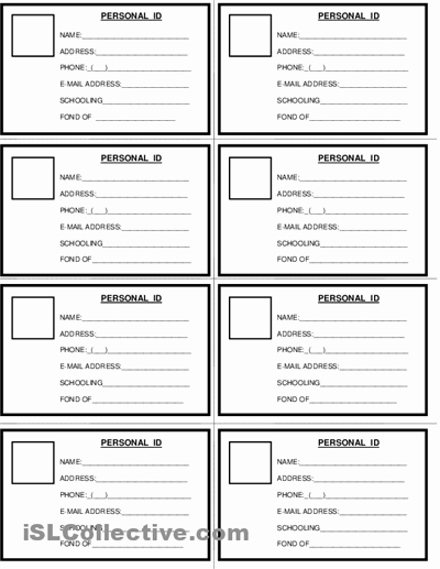 Free Printable Id Cards Templates Awesome ask Teaching Pinterest Id Cards