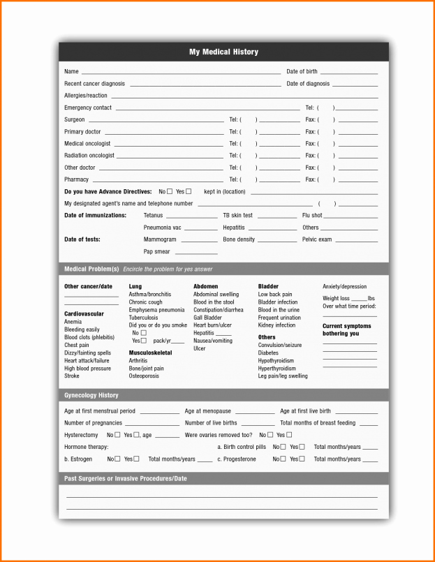 Free Printable Medical forms Unique Blank Medical forms Mughals