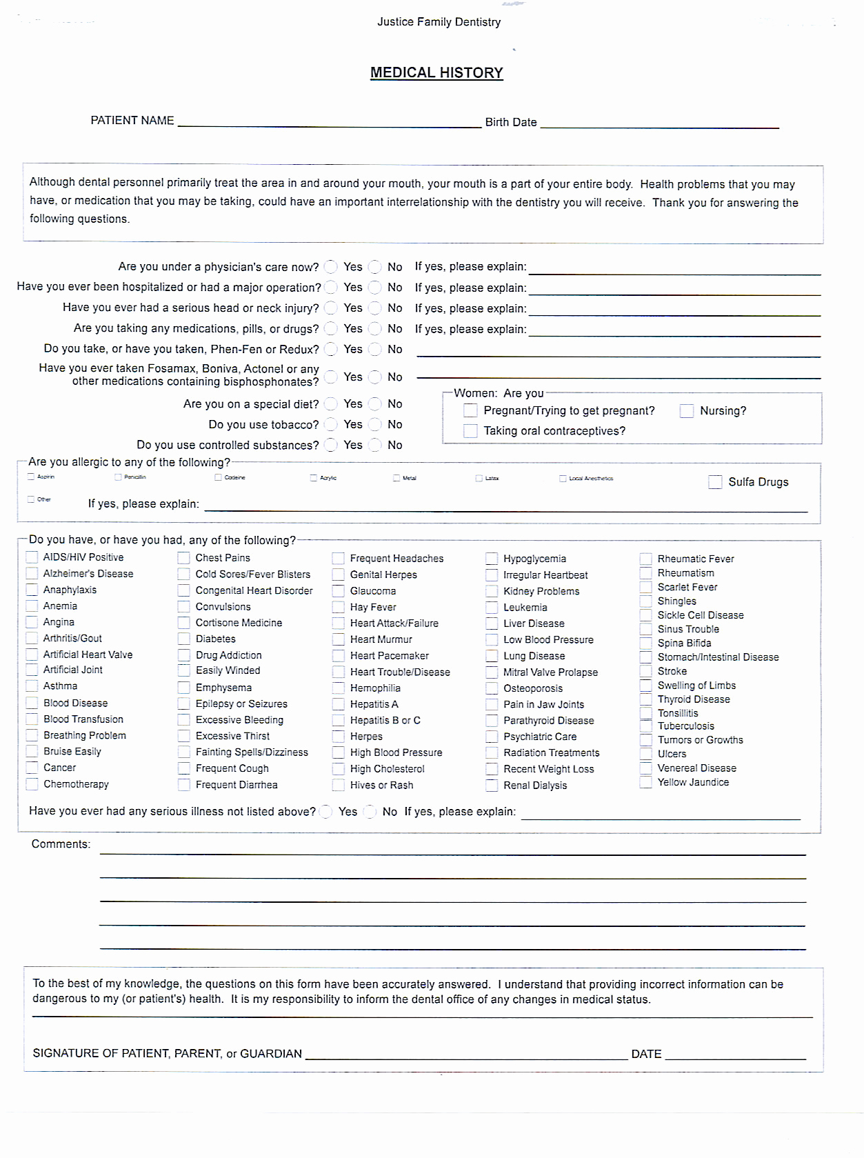 Free Printable Medical History forms Inspirational 7 Best Of Plete Medical History form Printable