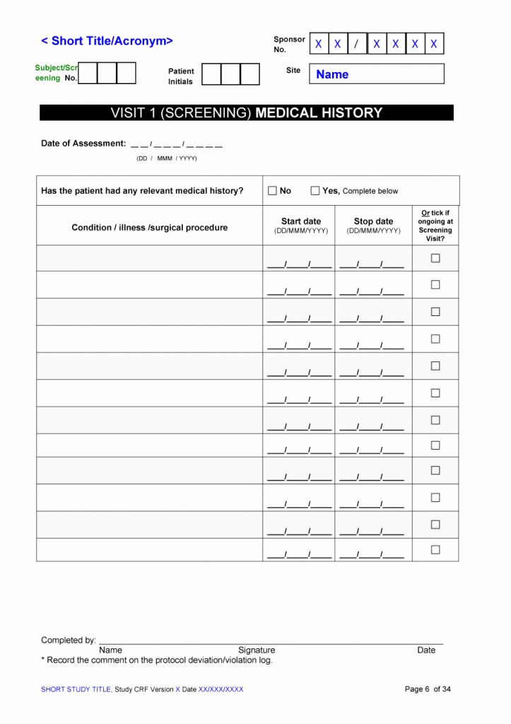 Free Printable Medical History forms New 67 Medical History forms [word Pdf] Printable Templates