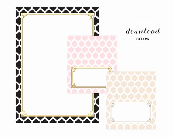 Free Printable Place Cards Beautiful Fabulous Chic Free Printables