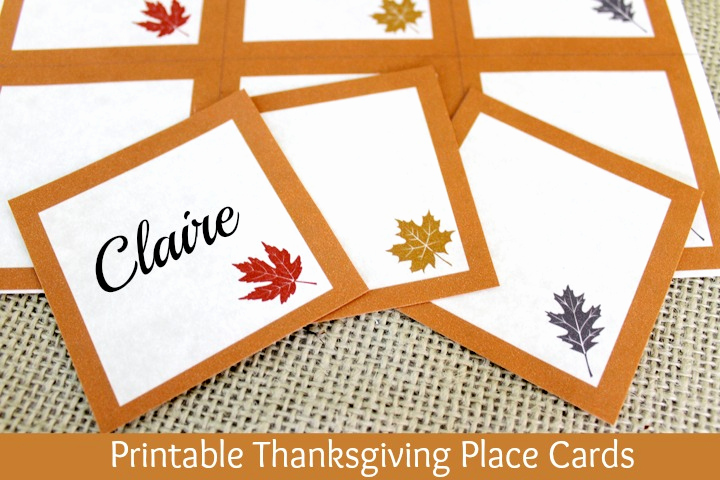 Free Printable Place Cards Best Of Free Printable Thanksgiving Place Cards