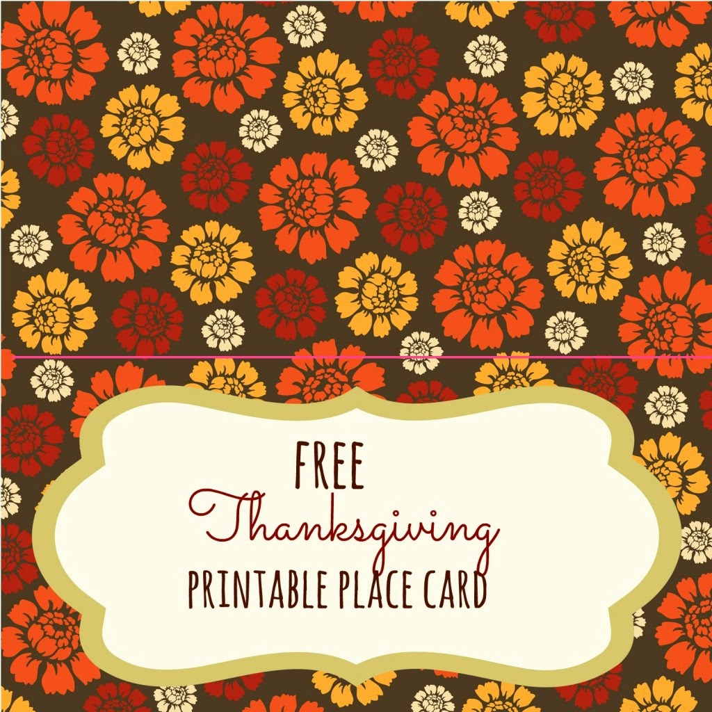 Free Printable Place Cards Elegant Thanksgiving Place Setting Cards Printables and Diys