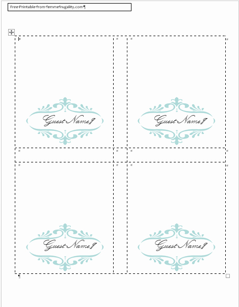 Free Printable Place Cards Fresh How to Make Your Own Place Cards for Free with Word and