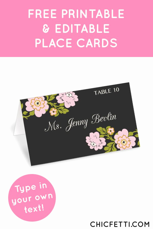 printable place cards