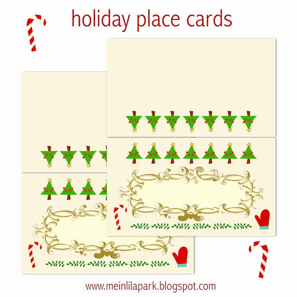 Free Printable Place Cards Lovely Free Printable Holiday Place Cards Ausdruckbare