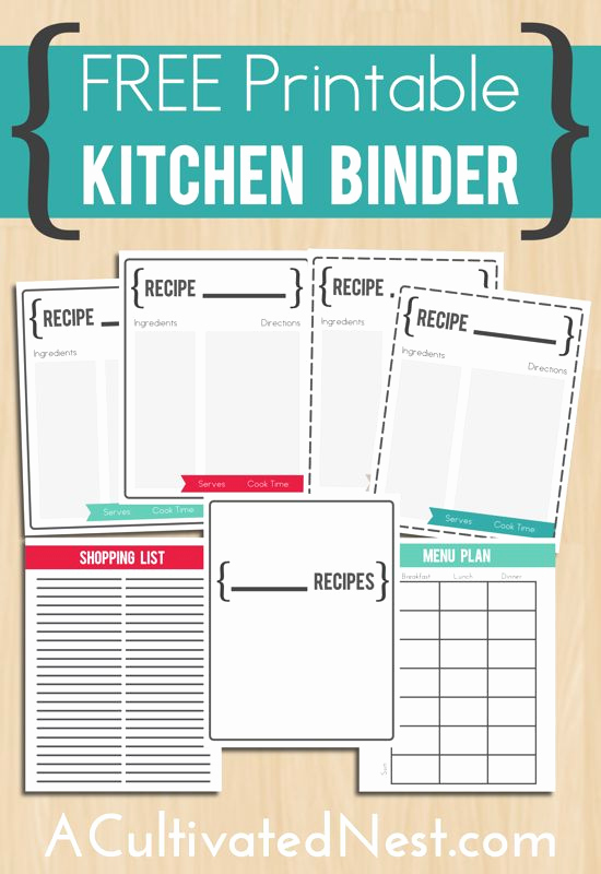 Free Printable Recipe Pages Fresh 17 Best Images About Free Recipe Binders On Pinterest