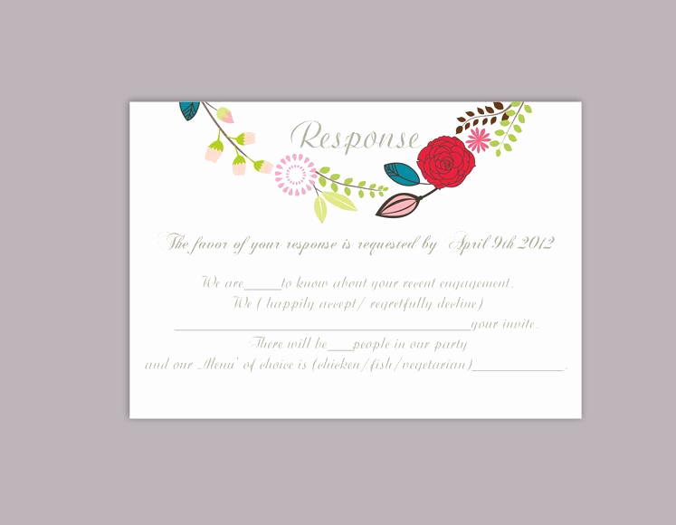 Free Printable Rsvp Cards Fresh Diy Wedding Rsvp Template Editable Word File Download Rsvp