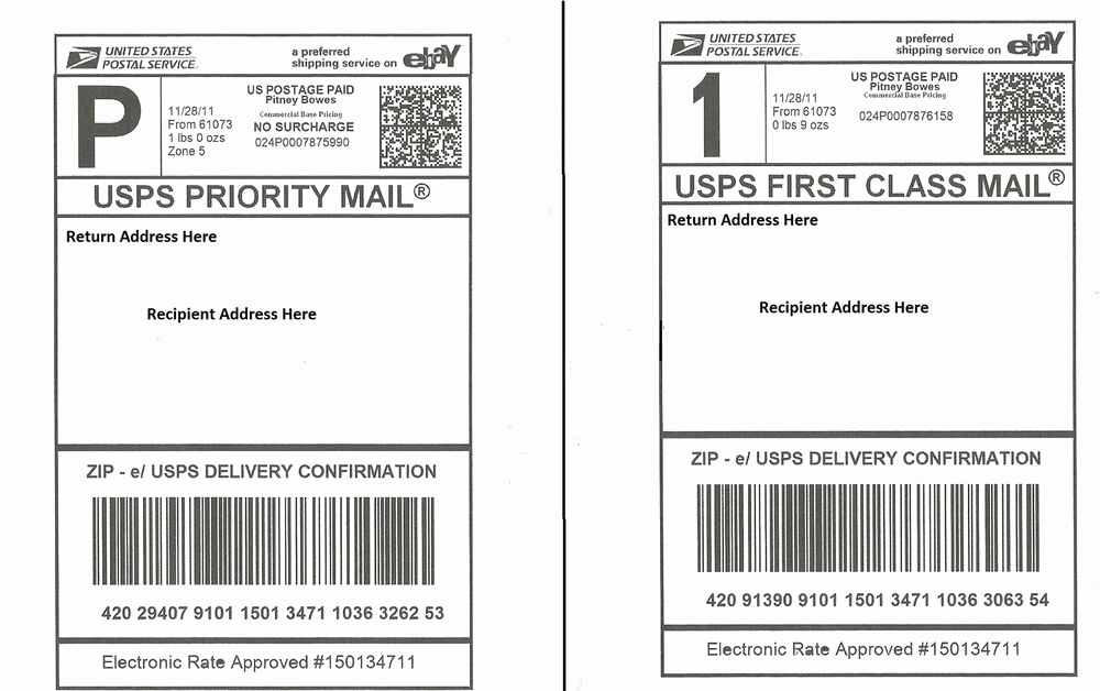 Free Printable Shipping Label Template Elegant 100 Self Adhesive Shipping Labels Laser Inkjet Printer