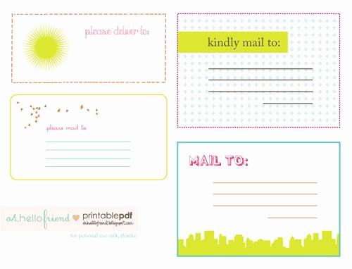 Free Printable Shipping Label Template Inspirational Free Printable Cute Mailing Labels Freebies