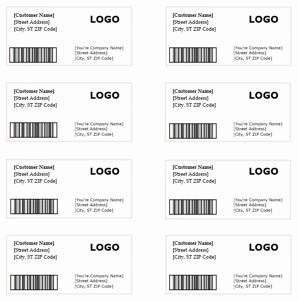 Free Printable Shipping Label Template New Shipping Label Template – Microsoft Word Templates