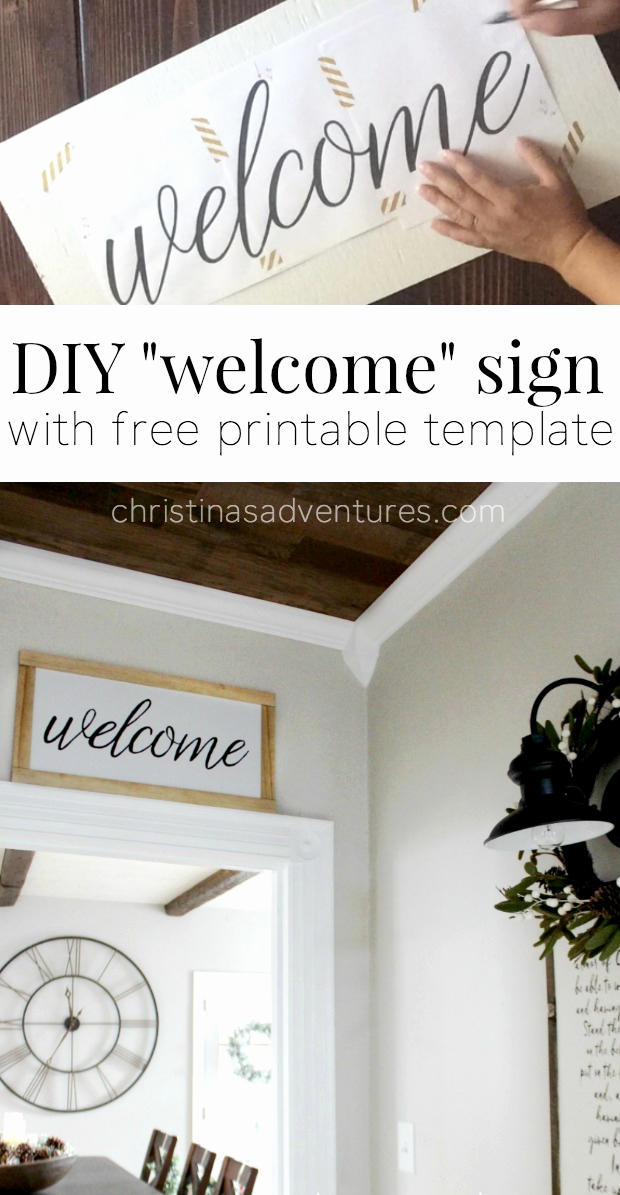 Free Printable Sign Templates Lovely Diy Wel E Sign Christinas Adventures