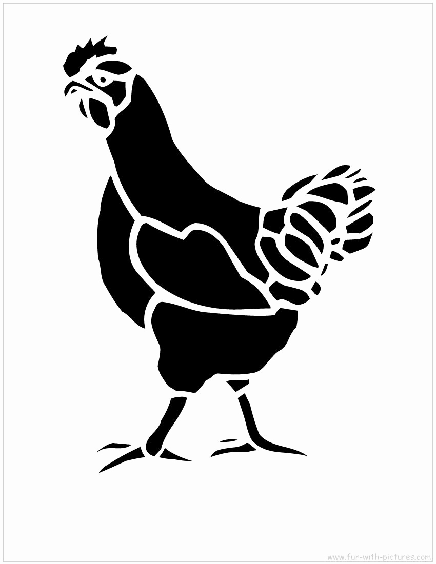 Free Printable Stencils for Painting New Printable Stencil Picture Chicken Stencil Free