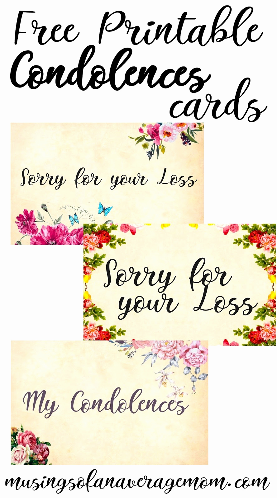 Free Printable Sympathy Cards Best Of Musings Of An Average Mom
