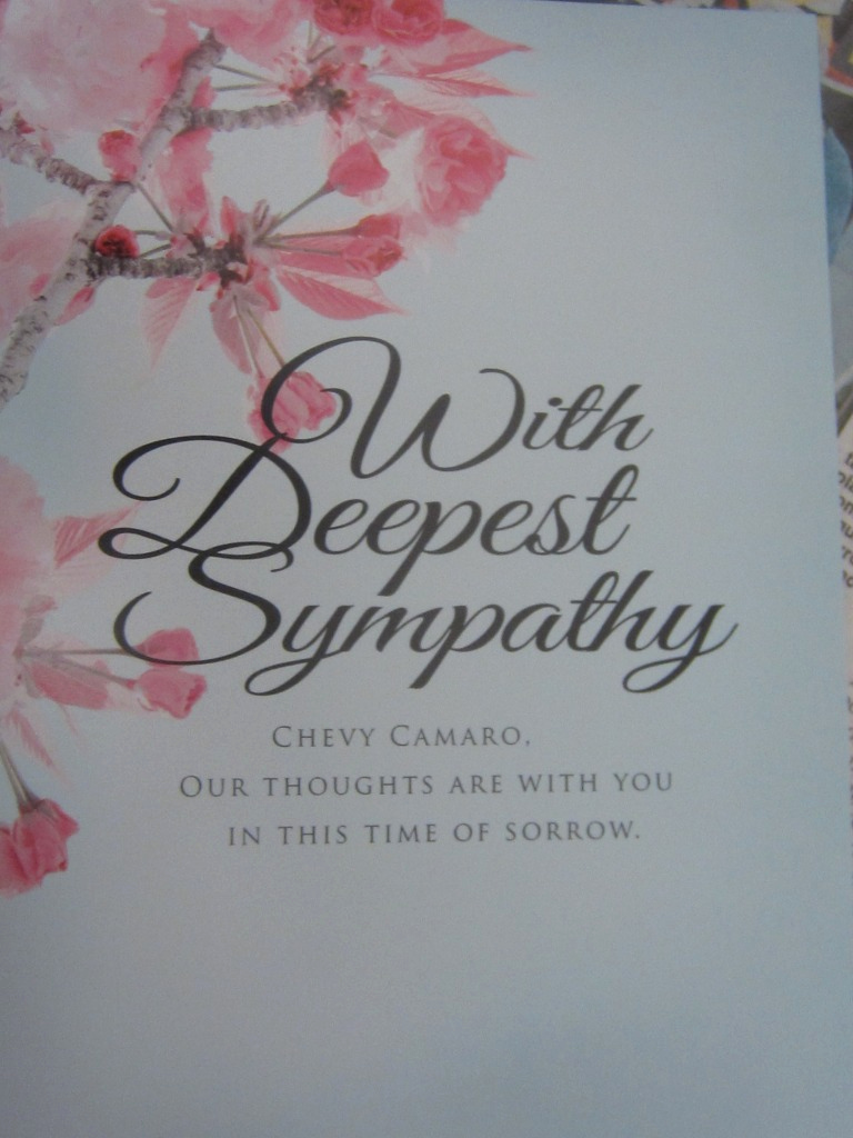 Free Printable Sympathy Cards Fresh Sympathy Card In the November Car &amp; Driver