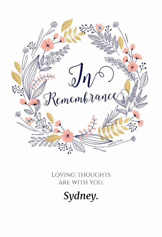 Free Printable Sympathy Cards Lovely In Remembrance Sympathy &amp; Condolences Card Free